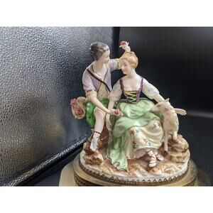 1950s Capodimonte Style Porcelain Figurine